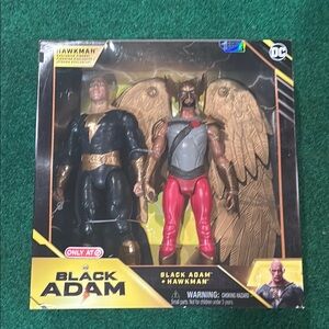 DC Black Adam & Hawkman Action Figure Set - Multicolor